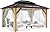 COVERONICS 13'×15' Wooden Gazebo Curtains and Netting Replacement, Beige