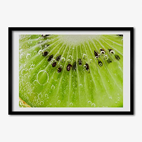 Cadre photo 70x50 cm en bois de qualité supérieure Tulup design moderne pour peinture kiwi