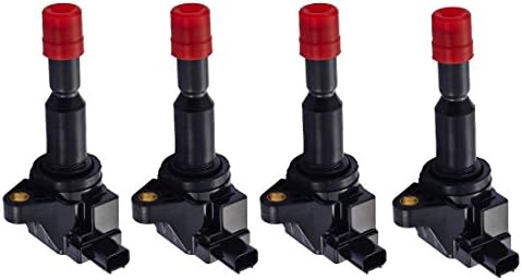 ENA Set of 4 Ignition Coil Pack Compatible with Honda CR-Z City Fit L4 1.5L  Replacement for C1664 UF-626 30520-RB0-003