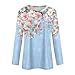 Women's Fashion Casual Solid Color Round Popular Long Sleeve School Tops Teen Girls Oversize Fall Comfy Skater Tshirt for Women O-Neck Printing Fitted Polyester T Shirts Turquoise XXL