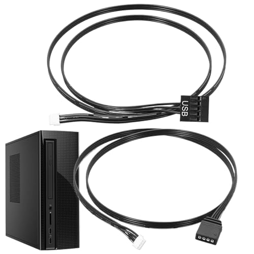 Cables de PC RGB | Cable de conexión de iluminación de 3 y 4 pines, cable de extensión RGB Accesorios de ordenador para PC Tarjeta gráfica Alimentación Monitor de vídeo