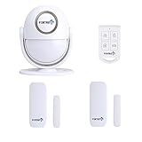 Fortress Security Guardian: All-in-One Motion Activated Alarm Host- DIY Security Alarm or Doorbell with 2 Door & Window Contacts- Ideal for Businesses and Homes