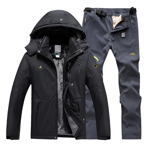 Vêtements de ski pour hommes veste et pantalon de ski décontracté en plein air