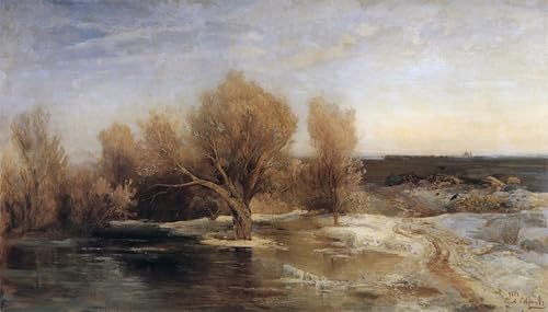 Cuadro Pintura Murales Primavera de Savrasov quita la Monotonía de tus Paredes 60x90