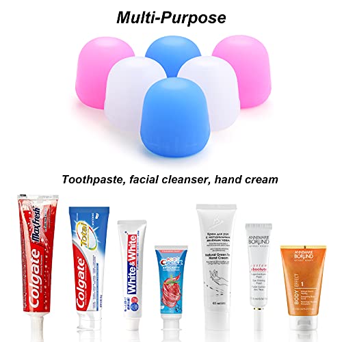 6 Pack Toothpaste Cap, Tnvee Self Closing Toothpaste Squeezer Dispenser With Organizer Box For Kids And Adults In Bathroom, Hygiene No Mess No Waste #TOP6