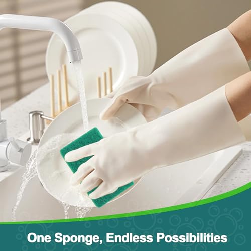 Image of Sponges Kitchen,Non-Scratch Dish Sponge,Biodegradable Sponges for Dishes,The Most Suitable for Cleaning Kitchen Tableware and pots - 24 Pack