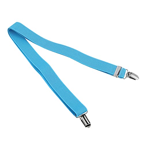 2pcs Adjustable Elastic Glove Clip for Children Winter Mittens Holder and Hat Hanger Lake Blue Color for Outdoor Activities