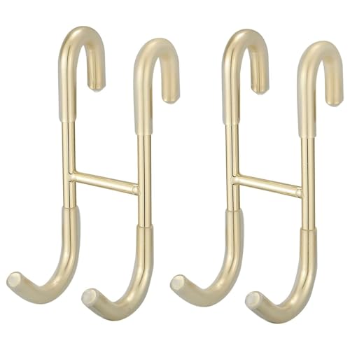 Qimucz 2 Pack Shower Door Hooks,Over Door Hook,Towel Hooks for Bathroom Frameless Glass Bath Door 0.47