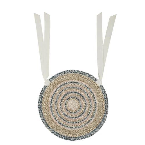 VHC Brands Kaila Jute Chair Pad 15 inch Diameter