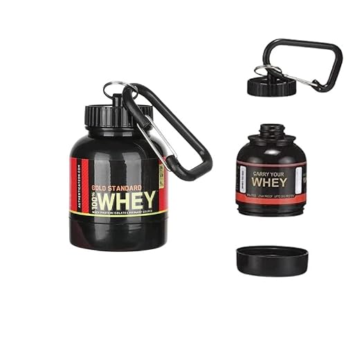 Zyro Protein Powder Funnel Keychain (Pack of 1) | Leak-Proof 30ml Portable Supplement Container with Scoop | BPA-Free Gym Travel Funnel for Whey, BCAA & Pre-Workout | Key Chain Holder