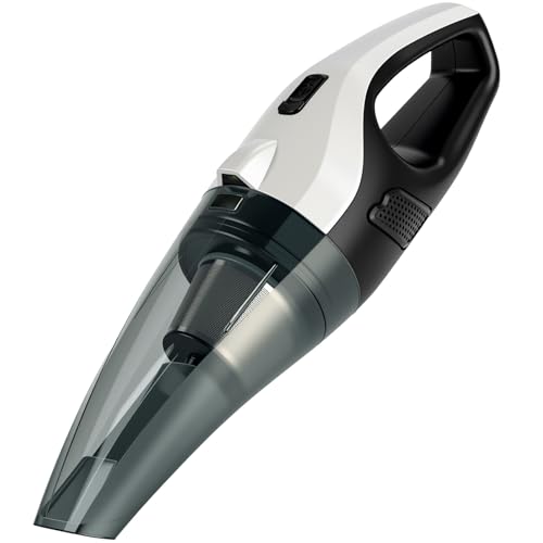 ezly Hand Held Car Vacuum Cleaner 6000PA Powerful Suction, Portable Mini Car Vacuum Cleaner, Handheld Vacuum with Washable Filter for Car/Office/Home, Pet Hair, Corded 13.12FT