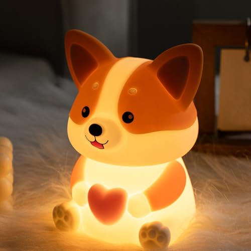 Veilleuse pour chien rechargeable avec 3 modes d'éclairage d'ambiance pour table