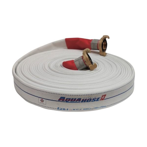 岩崎製作所 散水ホース アクアホースゴルフ 1.3MPa 25A×20m 町野カップリング付 25mm 消防ホース 未検定 アクアホース ゴルフ(アルミ金具付) ＜01GLF-A＞[岩崎製作所]の通販