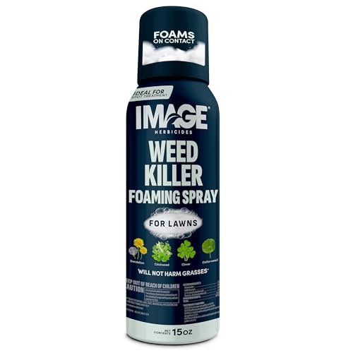 Image Weed Killer Targeted Control Foam for Lawns 15 oz. Easy-to-Use Just Point and Spray Fast Acting Formula Kills Dandelions Chickweed Clover and Much More Wont Harm Grass