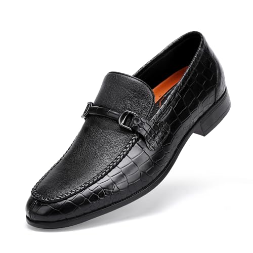 Men's Leather Dress Shoes Classic Slip on Loafers Penny Loafers for Men3