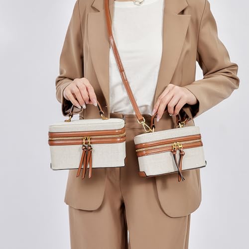 Image of Classic Satchel Crossbody Purse for Women Chic Mini Box Purse, Women Crossbody Shoulder Bag