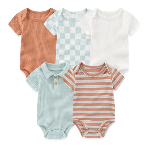 Image of Kiddiezoom Newborn Baby Layette Set 10-Piece with Bodysuits and Pants Set for Unisex Baby Gift Sets
