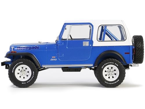 Modelo a Escala 1:18 Jeep CJ-7 Renegade Azul miniatura 2