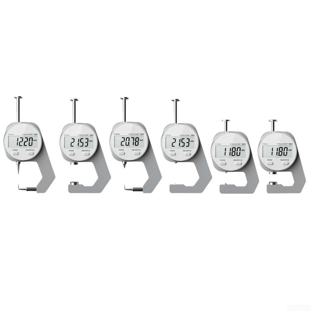 Medidor de espesor digital recargable 0.01mm Pantalla LCD de alta precisión para papel, cuero, metal, tubo, pared, placa de acero, aleación de aluminio, herramienta de medición portátil