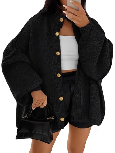 LILLUSORY Chunky Knit Cardigan Sweaters for Women 2025 Fall Fashion