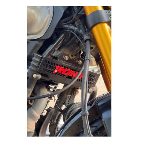 Image of Metal Headlight Frames | Rear | Frant Disc Oil Cap | Radiator Guard For TVS Ronin 225 New (2024 To 2025) Combo Pack of 4 Pcs