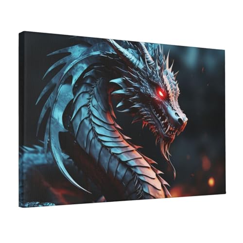 Impression sur toile de dragon en haute definition poster suspendu de qualite superieure