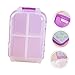 Gogogmee 1pc Compact Three-Layer Pill Organizer Case Portable Plastic Medicine Storage for Travel Scratch-Resistant Design Lightweight Health Management