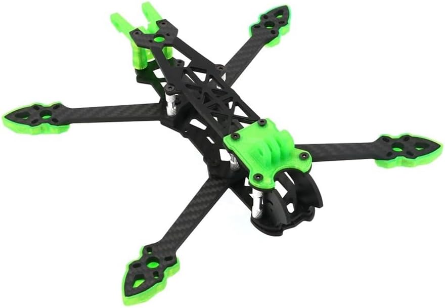 Fit for FPV Racing Drone RC Quadcopter DIY Freestyle with Print Parts 5 Inch 240mm Frame Kit 3K Carbon Fiber 5mm Arm(Frame with Print)