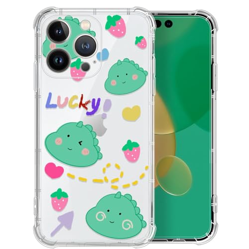 Coque iPhone 15 Pro Max dinosaure transparente en TPU antichoc