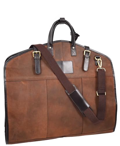 Sac de transport pour costume marron idéal pour vos week-ends