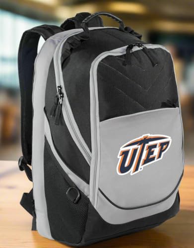 Image of Broad Bay UTEP Miners Backpack | Official UT El Paso Logo, Padded Laptop Computer Section, Premium 600D Nylon Fabric