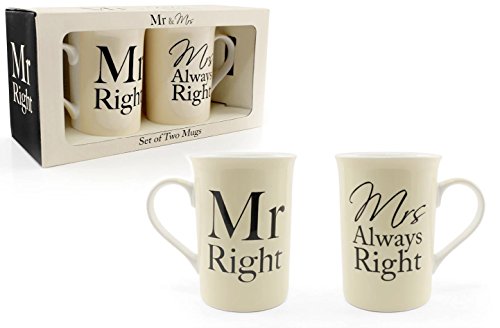 Signor diritto signora tazze sempre a destra