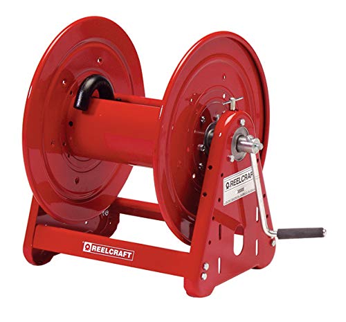 Reelcraft CA32112 M Heavy Duty Hand Crank Hose Reel, 200' Hose Not Included, Red