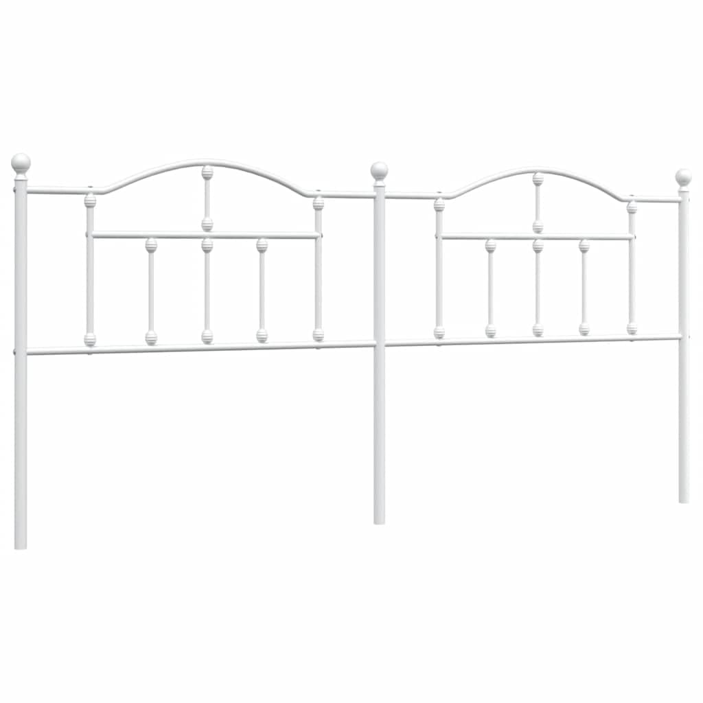 vidaXL Metal Replace Headboard White 193 cm — image 1