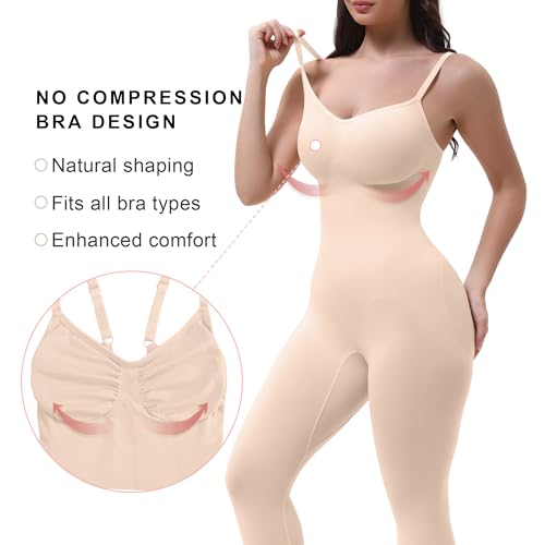 Image of SHAPERX Hourglass Leggings Anti Cellulite Compression Full Body Shapewear Breathable No Roll Down
