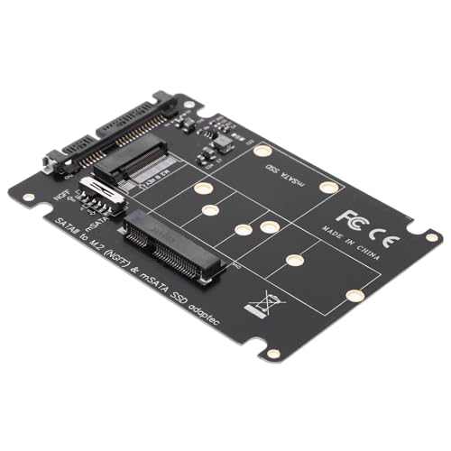 KICHOUSE Msata to Adapter Compact B Key SSD Converter for Notebook and Desktop Plug and to Data Transfer Iii to Adapter for Easy