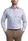 eterna Langarm Hemd Modern Fit Satingewebe kariert