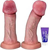 PRONFANS 16CM Realistischer Dildo Ohne Hoden, Sex Spielzeug für die Frau Paare Männer Anfänger mit Saugnapf, Diloschwanz Dildos Sexspielzeug für frauen Männer Solo, Silikon Anal Dildo Penis Sex Toys