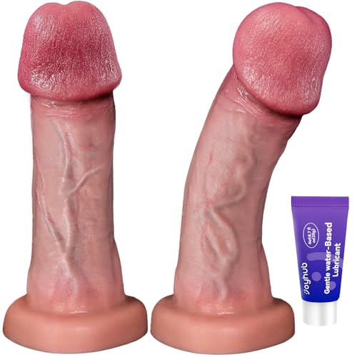 PRONFANS 16CM Realistischer Dildo Ohne Hoden Sex Spielzeug für die Frau Paare Männer Anfänger mit Saugnapf Diloschwanz Dildos Sexspielzeug für frauen Männer Solo Silikon Anal Dildo Penis Sex Toys