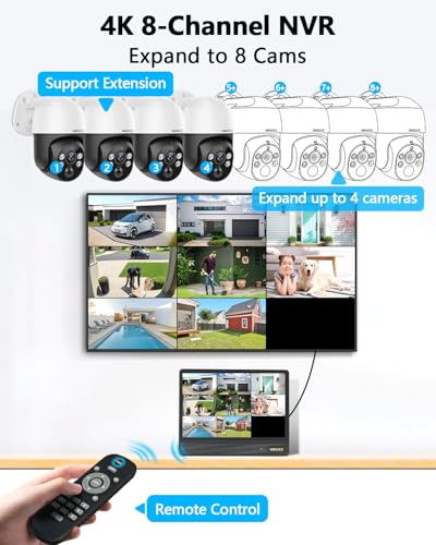 Outdoor Security Camera System with NVR