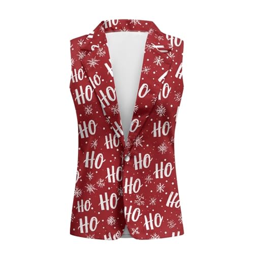 Women's Sleeveless Blazers Vests Casual Loose Fit Lapel Single Button Lightweight Jackets Size S-5XL4