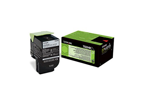 Toner noir Lexmark CS 510 de original 702HK haute capacité de 4000 pages