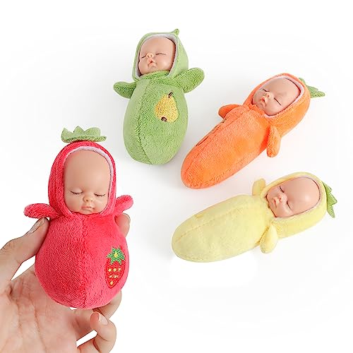 Set de 6 mini muñecas y bolsa de almacenamiento miniatura 5