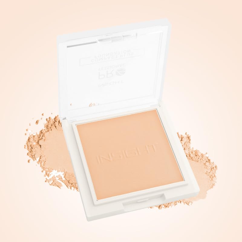 Image of INSIGHT Professional Compact Plus Foundation 15g - Shade LN13 | Creamy Pressed Powder Base with Flawless Coverage, Long Lasting & Smooth Finish