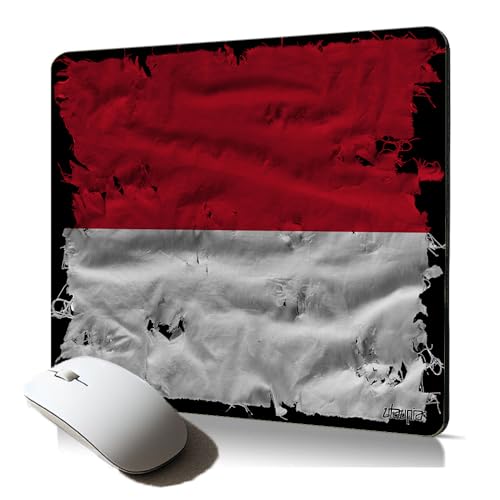 Tapis de Souris Souple Drapeau Monaco monegasque Foot Football Mousepad Original Support Gaming