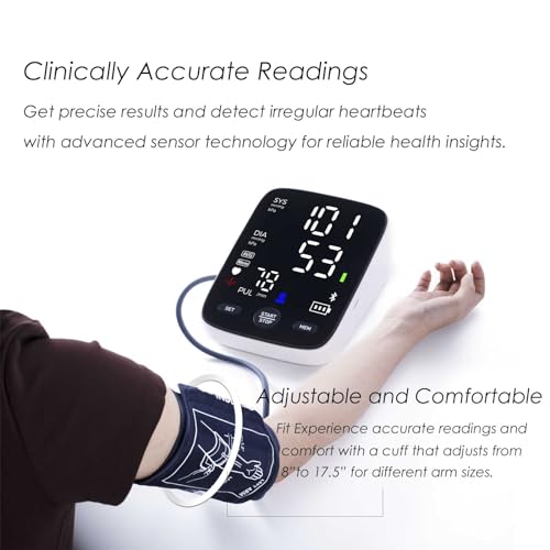 Espoo FC-BP111 Blood Pressure Monitor Upper Arm For Home Use With 2X120 Reading Memory, Adjustable Arm Cuff 8.7-16.5", Automatic Digital Bp Machine With Large Led Display thumb #2