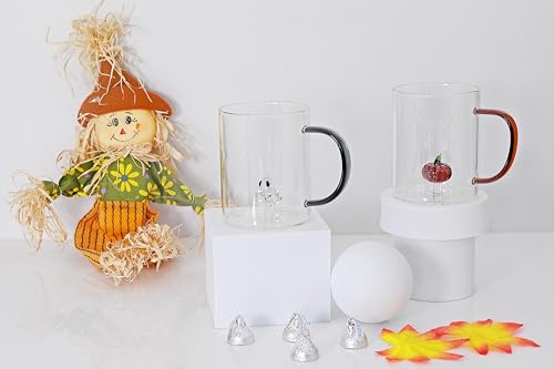 Taza de vidrio borosilicato Holiday Peekaboo 12 oz miniatura 5