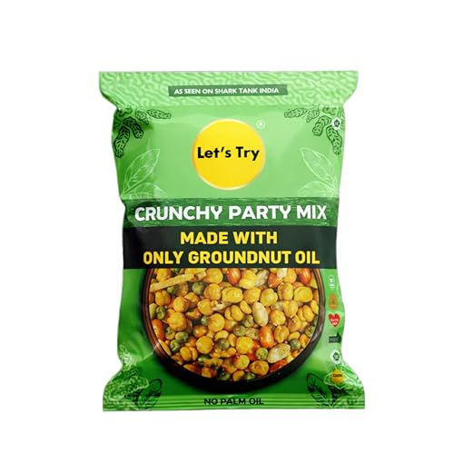 Image of Let's Try Krunchy Masala Namkeen Snacks(Packet) 57g