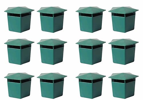 Noctra Garden Snail and Slug Trap Eco Friendly Beer Trap Non-toxic Plastic Pest Catcher Box Safe for Outdoor Gardening Flowers Organic Garden Control Checmical Poison Free (12 Pack)
