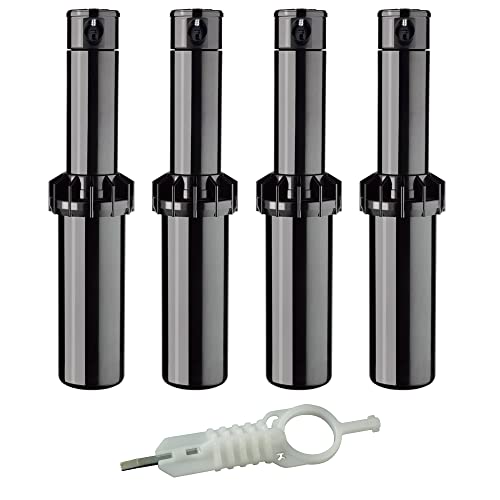K Rain RPS Select 3/4 Gear Drive Rotor 5 Pop-Up | 25 - 46 Spray Distance 4 Selectable Built-in Nozzles 40 - 360 Arc Spray Pattern | Includes Adjustment Key (4 Pack)